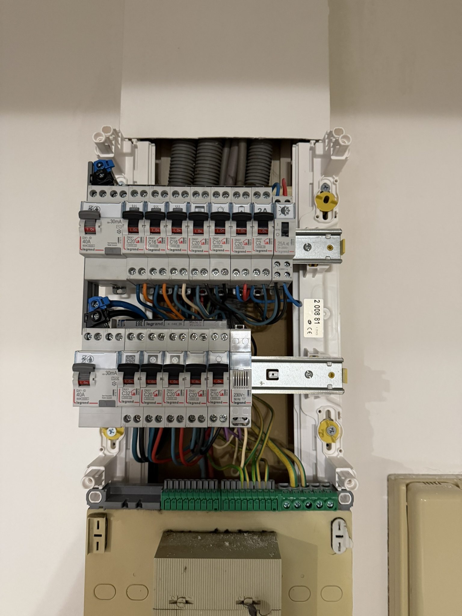 Tableau électrique aux normes - chantier S.I.S - IDF
